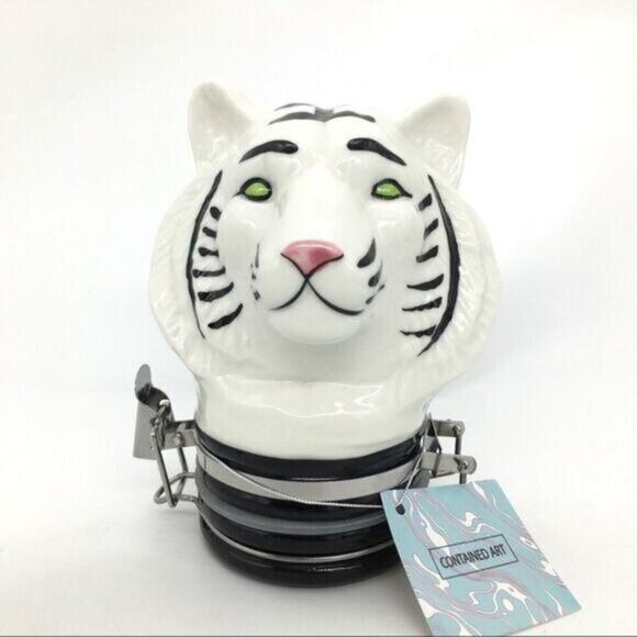 Contained Art White Tiger Airtight Canister Large 250ml 8.4oz NEW - Picture 1 of 10